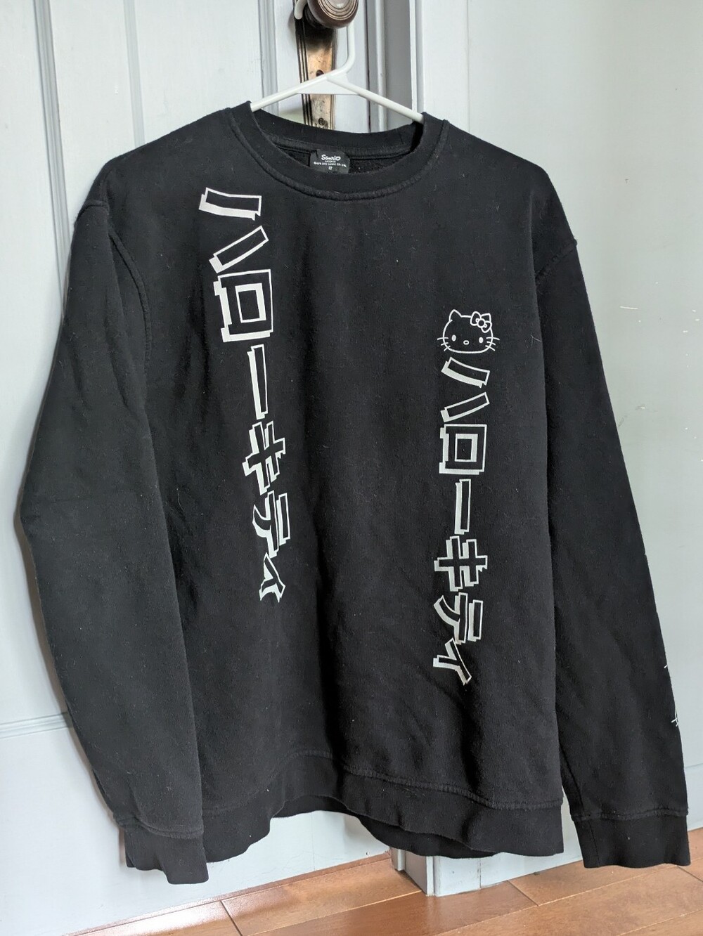 Hello Kitty Japan Black Crewneck Sanrio